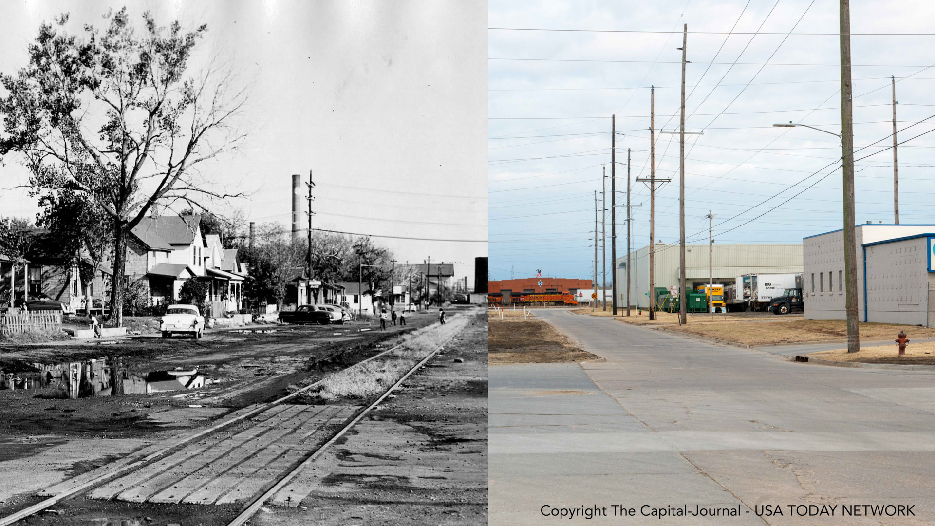 displaying before and after urban renewal in Topeka