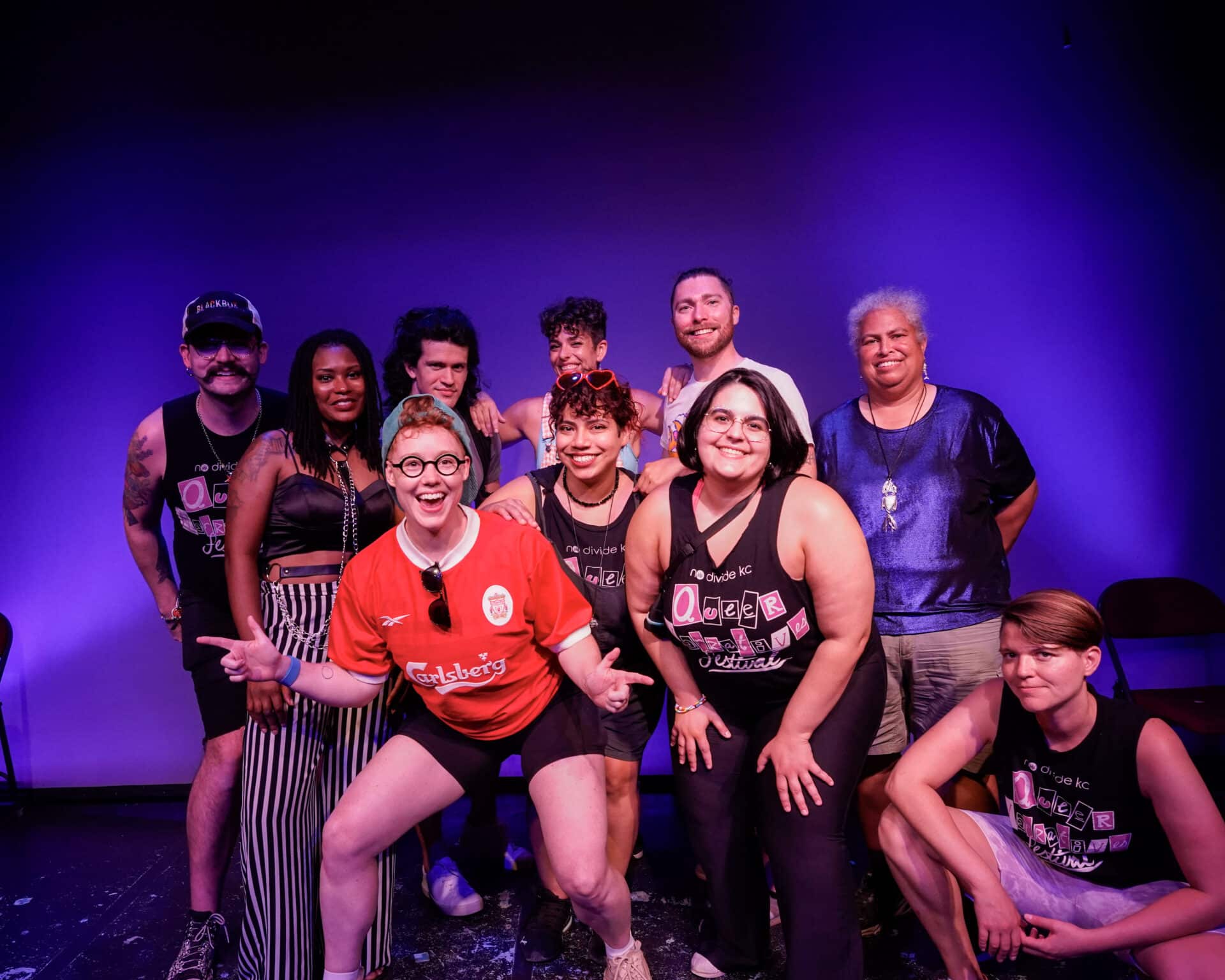 group of people posing for a photo.